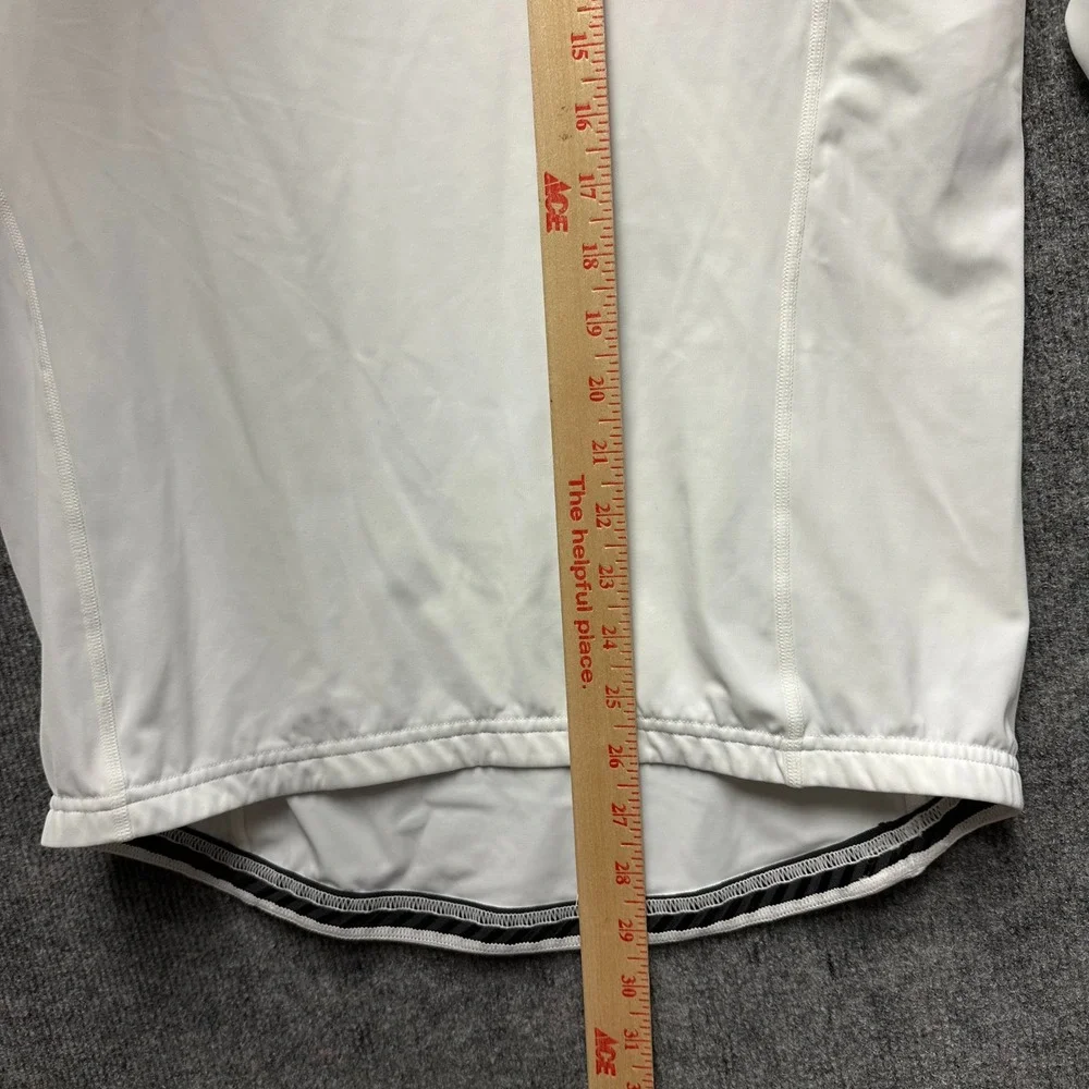 Helly Hansen Mens White Long Sleeve Rash Guard Logo Water Sports Shirt Size L